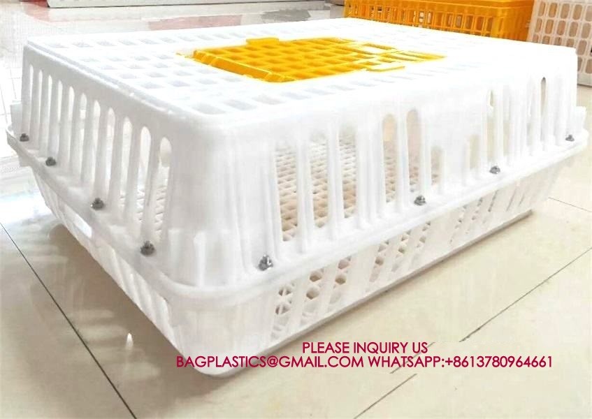 Poultry Plastic Transport Cage Crate Chicken Turnover Box For Farm Use For Duck Pigeon
