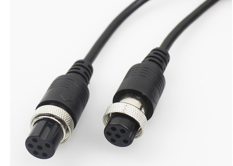 6PIN Aviation Plug Cable Male Female Extension Cable for Dahua Streamax IP Camera