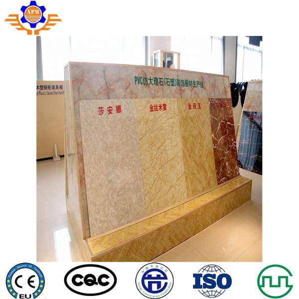 320Kg/HR PVC Artificial Marble Production Line SGS Plastic Profile Pvc Profile