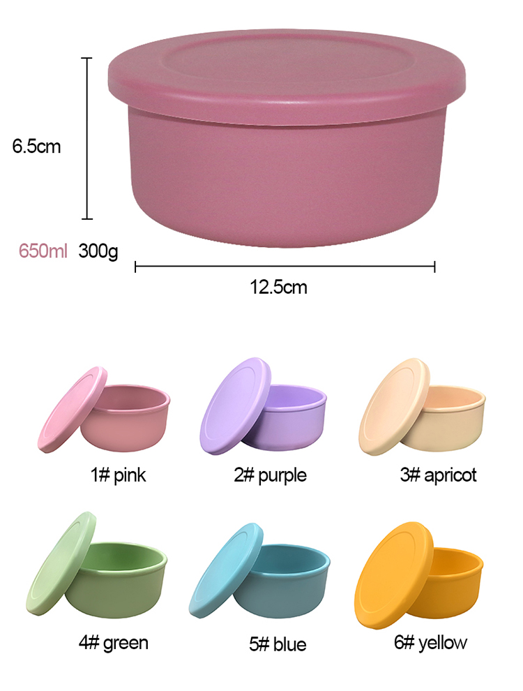 Multi Functional Silicone Bowl Set , Silicone Containers With Lids BSCI CE Certified
