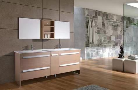 Apartment Vanity Combo Modern Melamine Rectangle Bath Cabinet 60 72 Inch Mirrored Cabinets