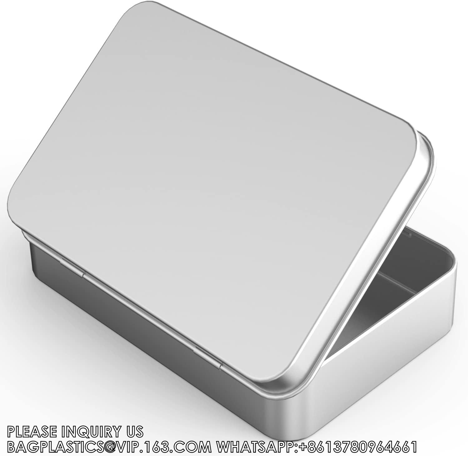 Tin Box Containers 3.7 X 2.4 X 0.8 Inch Metal Tins Storage Box, For Home Storage, Outdoor Active Storage