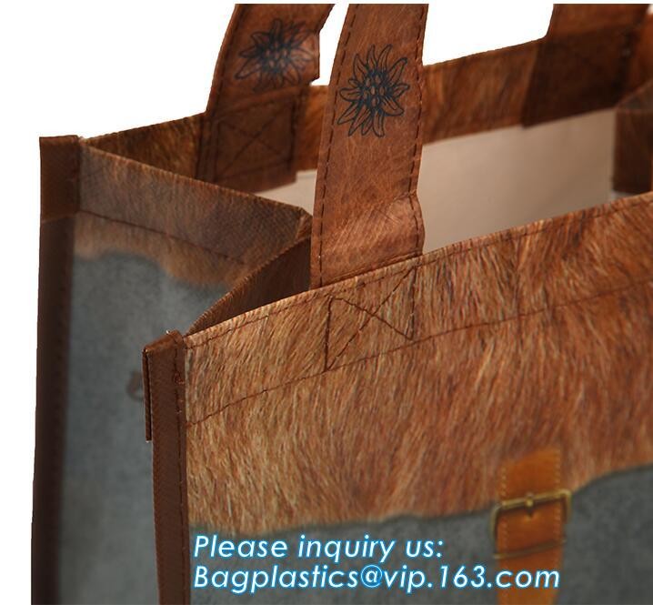 Cheap price recyclable p-p grocery tote shopping non woven bags, Promotional Custom LOGO Printed Gift Tote Shopping Non