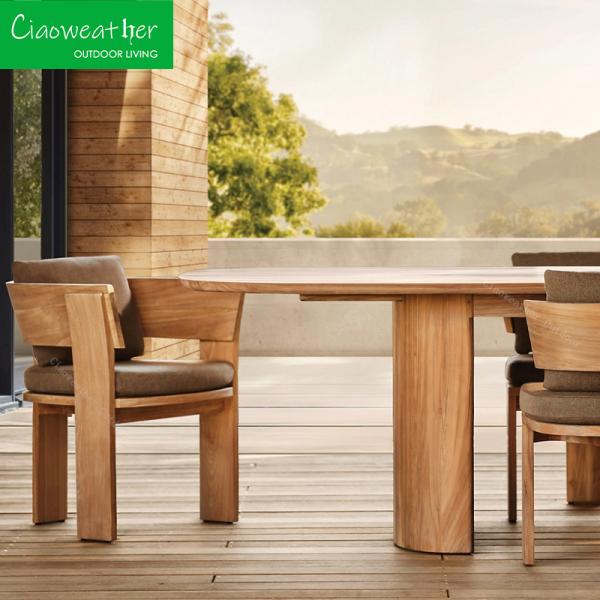 Wooden Furniture Garden Furniture Dining Set Solid Wood Teak Courtyard Dining