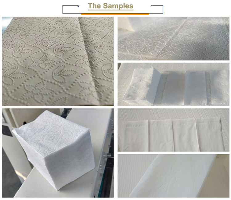 Small Low Cost Facial Tissue Paper Packing Machine V Folding Type
