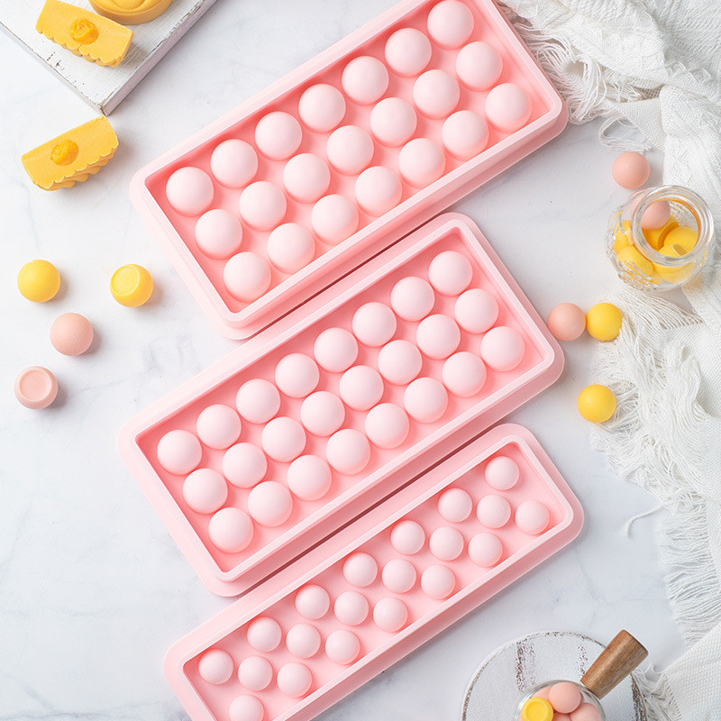 Non-Stick 2 Pack 20-Cavity Square Caramel Candy Silicone Molds for Chocolate Truffles and Fat Bombs Waterproof