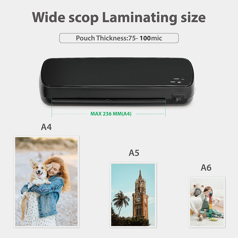 236mm A4 Desktop Laminator Machine paper photo laminating device for home office LM2001