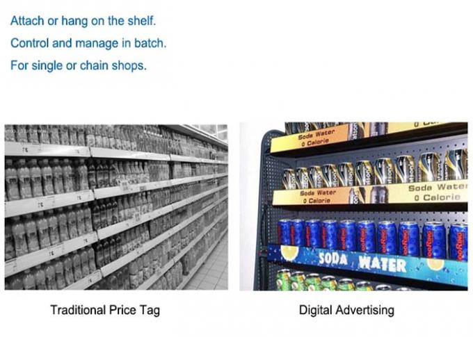 16mm Thick Streched Digital Signage on Shelf Supermarket Advertising LCD