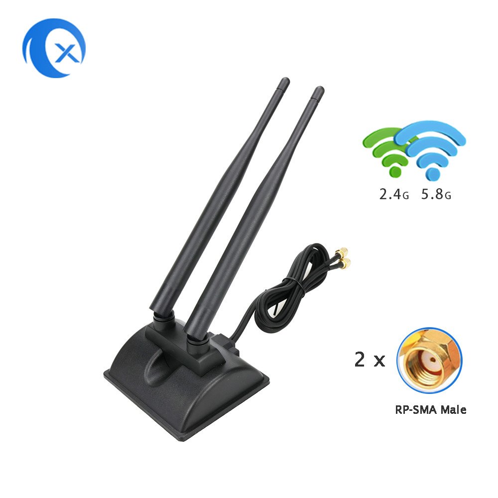 Dual Band 5dBi Magnetic Base Antenna With RP SMA Connector