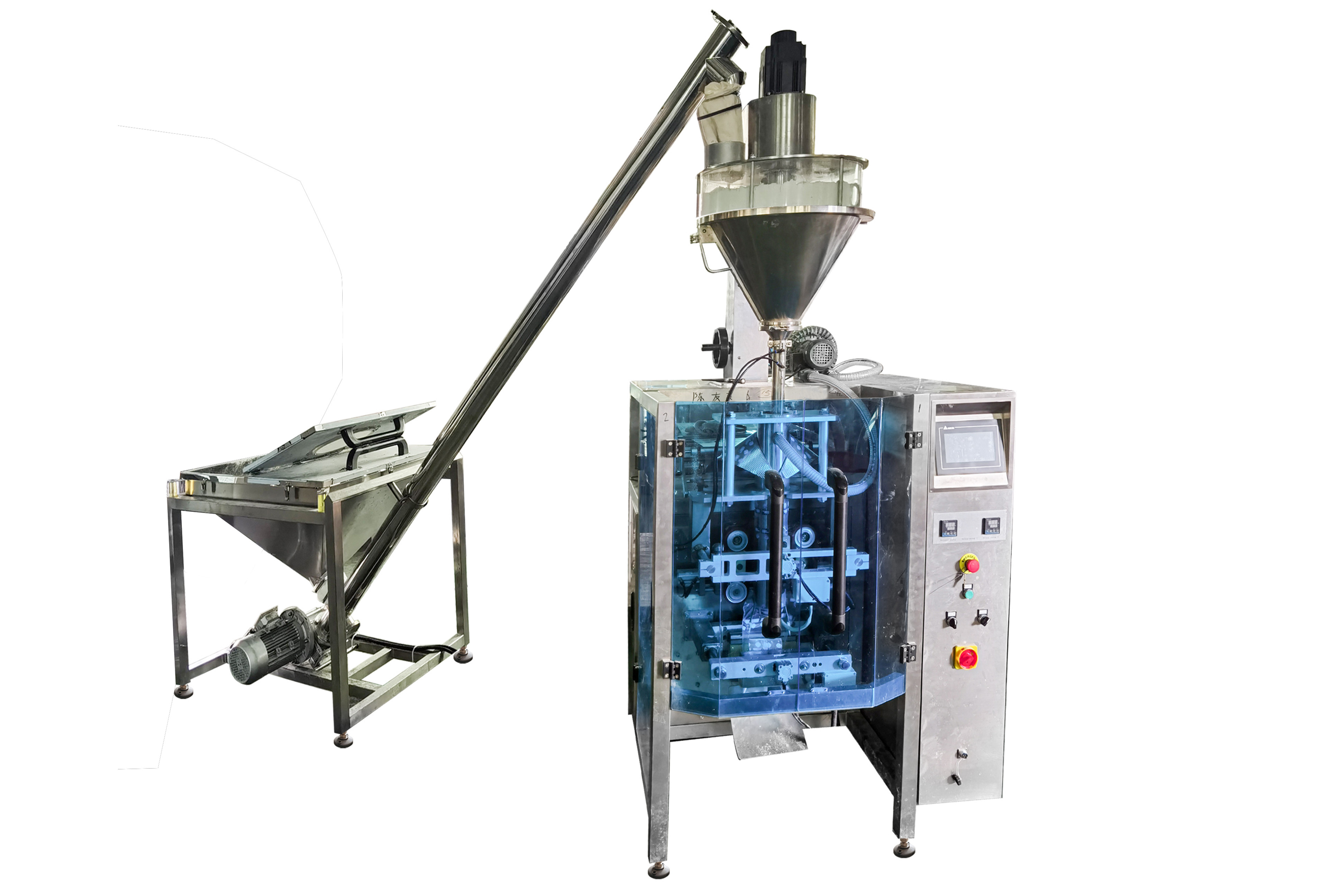 CE quad stand up pouch filling and bagging sealing machine for flour food powder