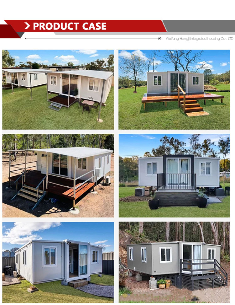 EPS Sandwich Panels Wall 20ft 40ft 3 Bedrooms Collapsible Expanding Container Home House