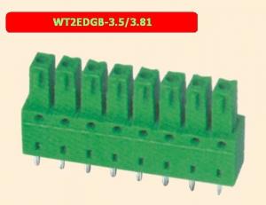 China Spring Type Pluggable Terminal Block 3.5 / 3.81 Mm Pitch Connector on sale