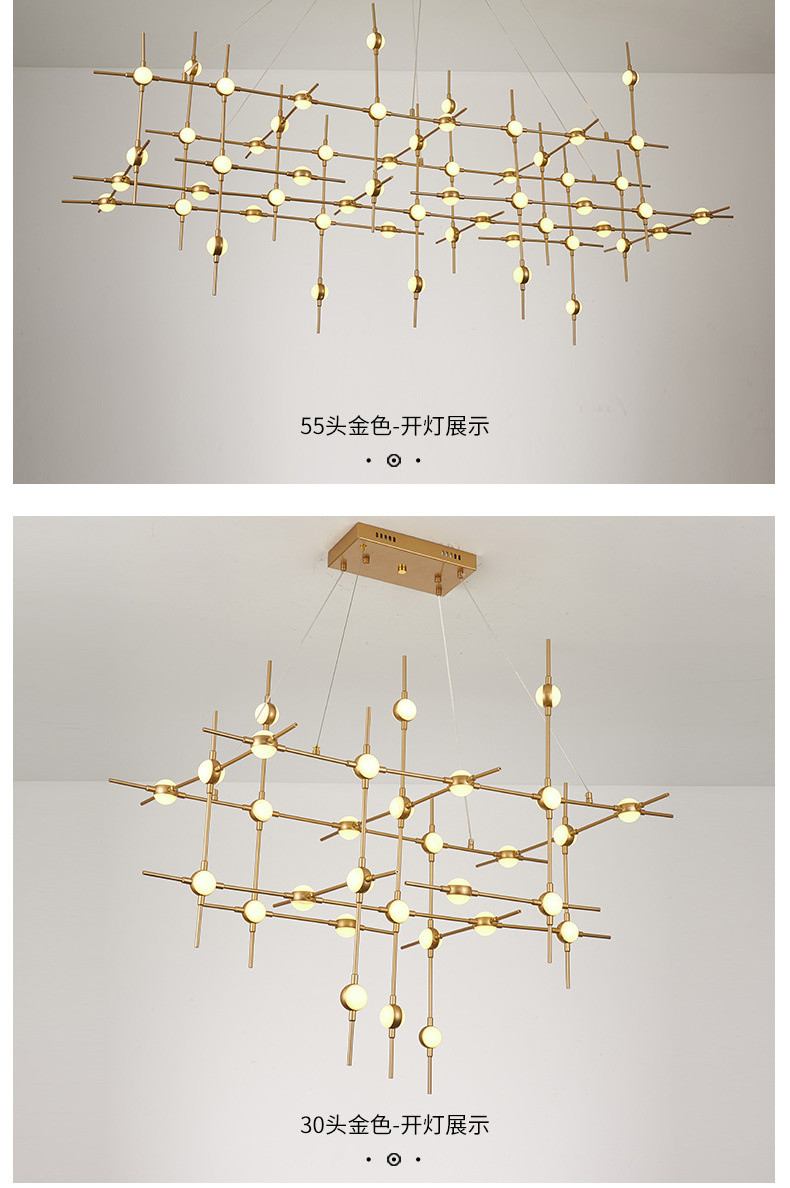 modern dining room glass star chandeliers Bedroom Living Room Constellation Aquarius chandelier(WH-MI-364)