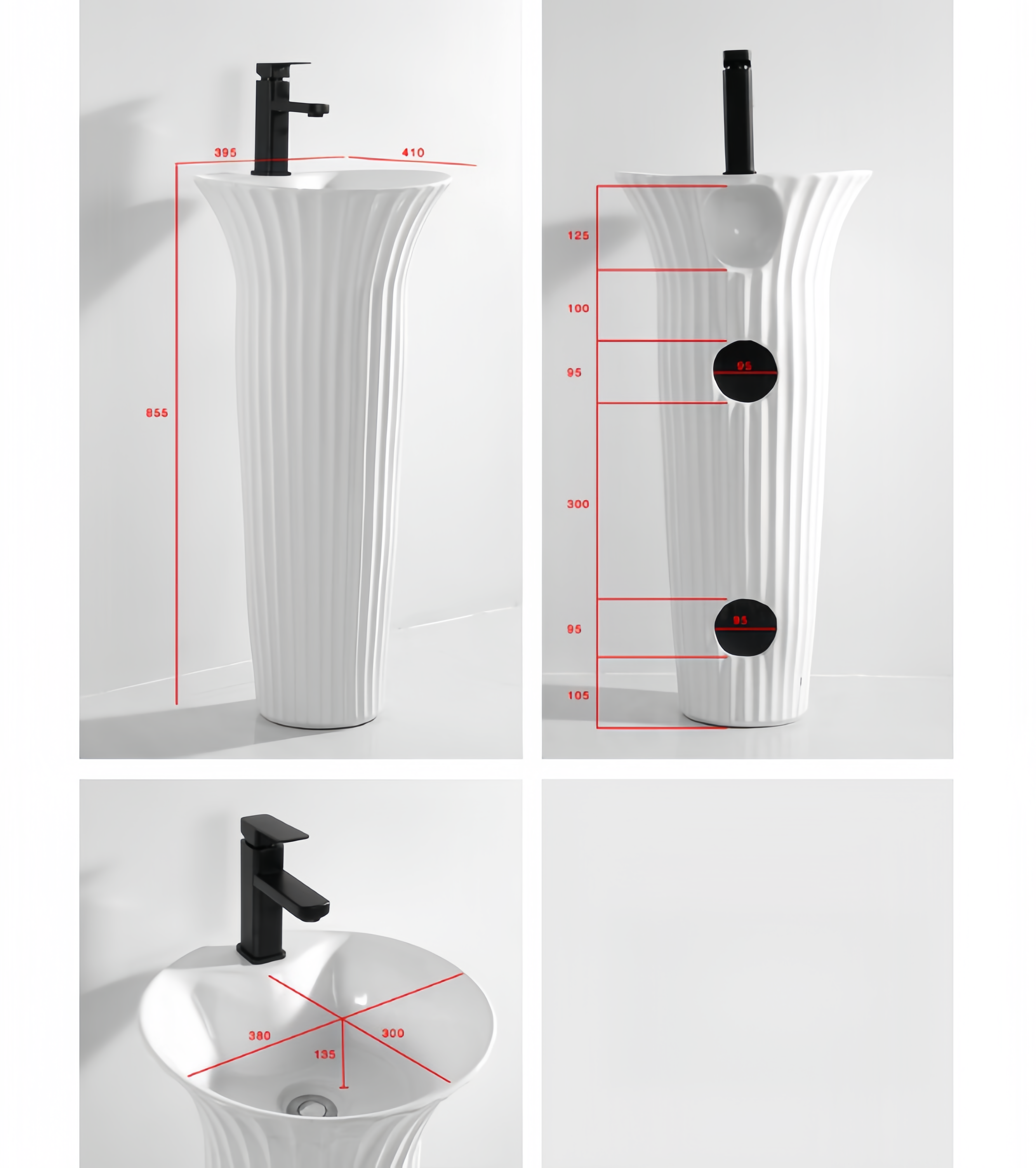 Dual-Flush Pedestal Basin with Environmental Glaze The Ultimate Cleaning Solution
