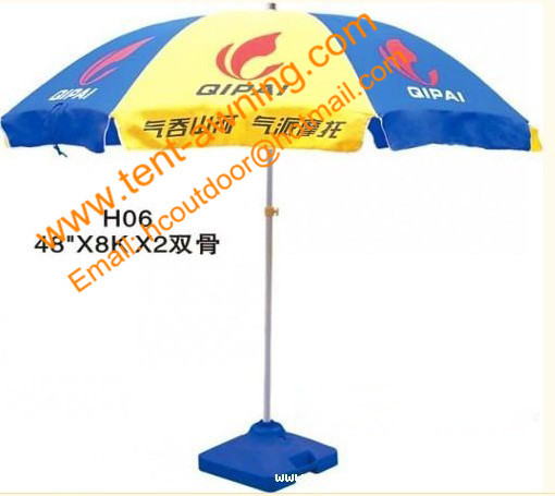 Customized Sizes Round Logo Printing Outdoor Advertising Umbrella for Promotion Waterproof