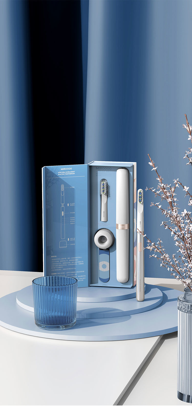 Custom LOGO Rechargeable Sonic Electric Toothbrush Battery Powered Waterproof