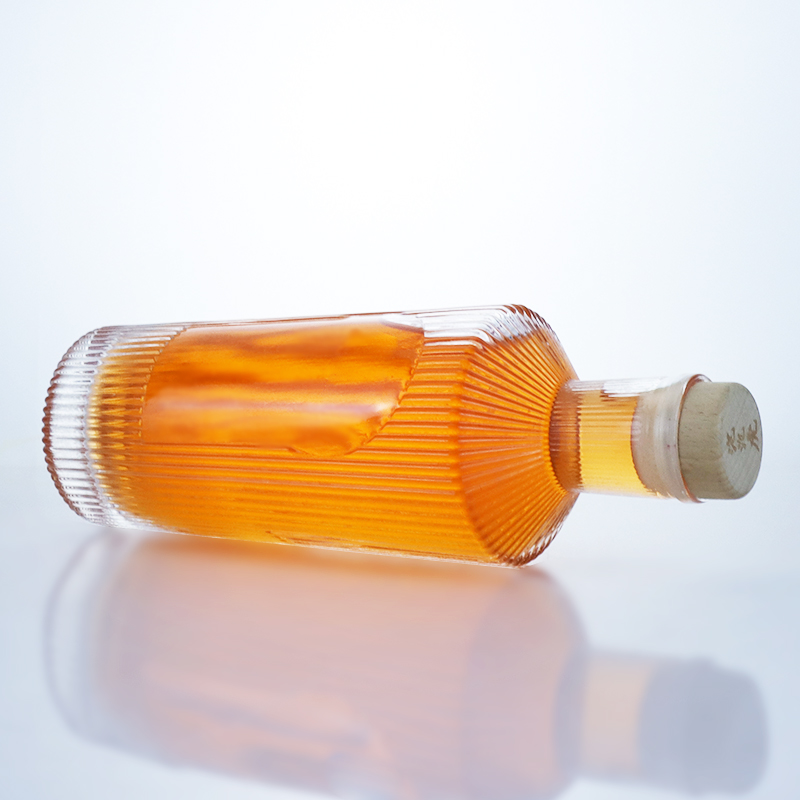 700ml Unique Design Flint Glass Bottle for Gin Rum Champagne Brandy Whisky Liquor