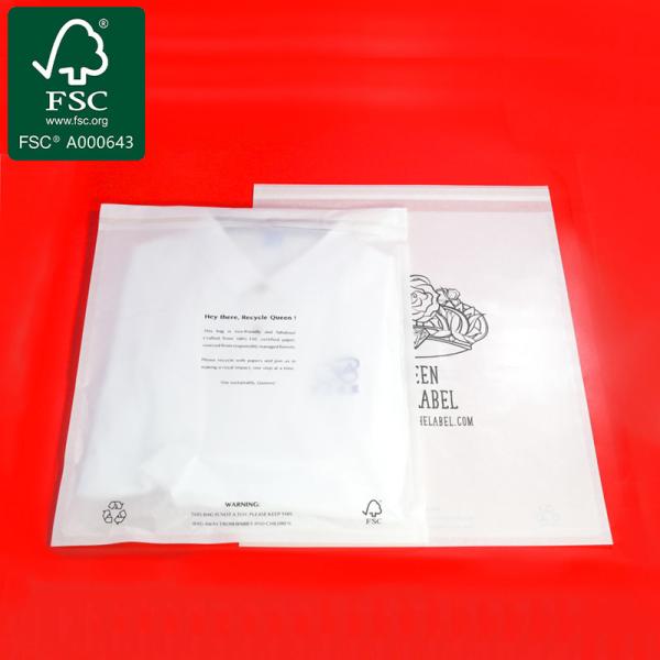 5x7 Acid Free Glassine Bag Kraft Biodegradable Cellophane Bags T-Shirt Apparel