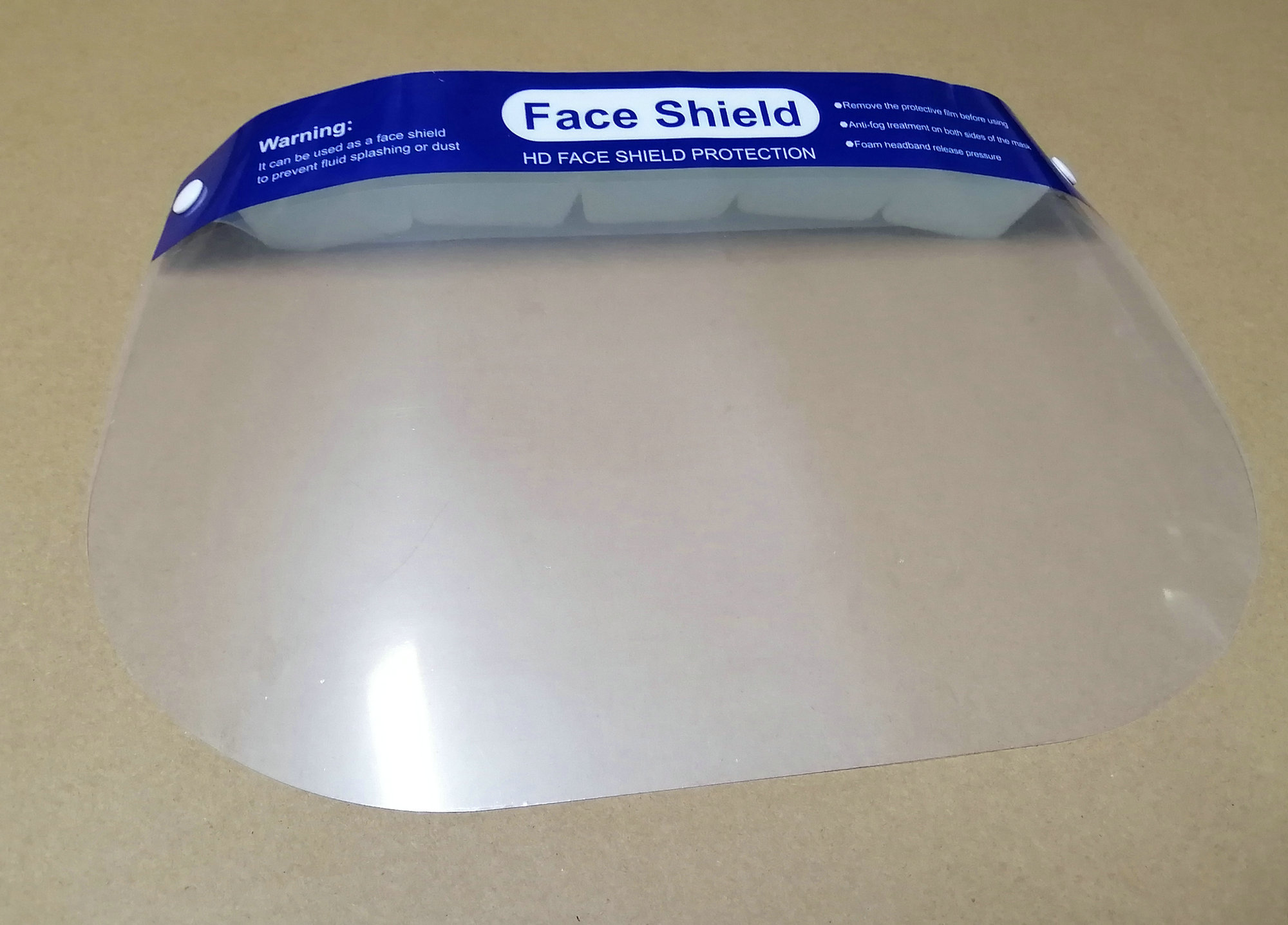 PET / PU Anti Epidemic Products , Clear Anti Fog Face Shield Protective
