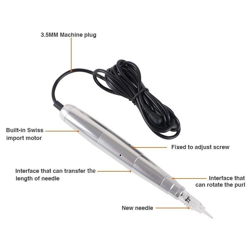 Wholesale Aluminum alloy Electric Rotary Digital Cosmetic Semi Permanent Makeup Tattoo Machine Equipment Kit