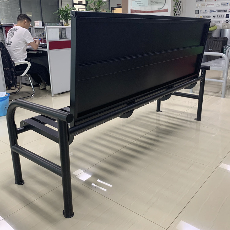 Outdoor Street Steel Advertising Garden Benches