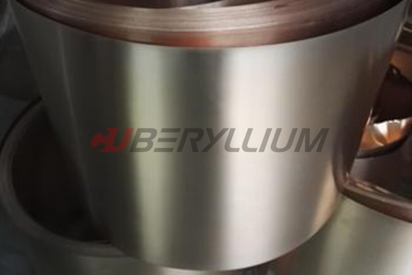 Qbe1.9 Ti Beryllium Titanium Alloy Tape 0.1mmx200mm Hard State For Current-Carrying Springs