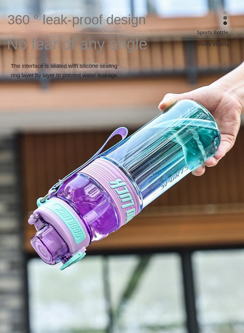 Lightweight 650ml 850ml Large Capacity Custom Plastic Water Bottles With Logo Fitness Portable Water Bottle For Travel Sealed And Leak Proof