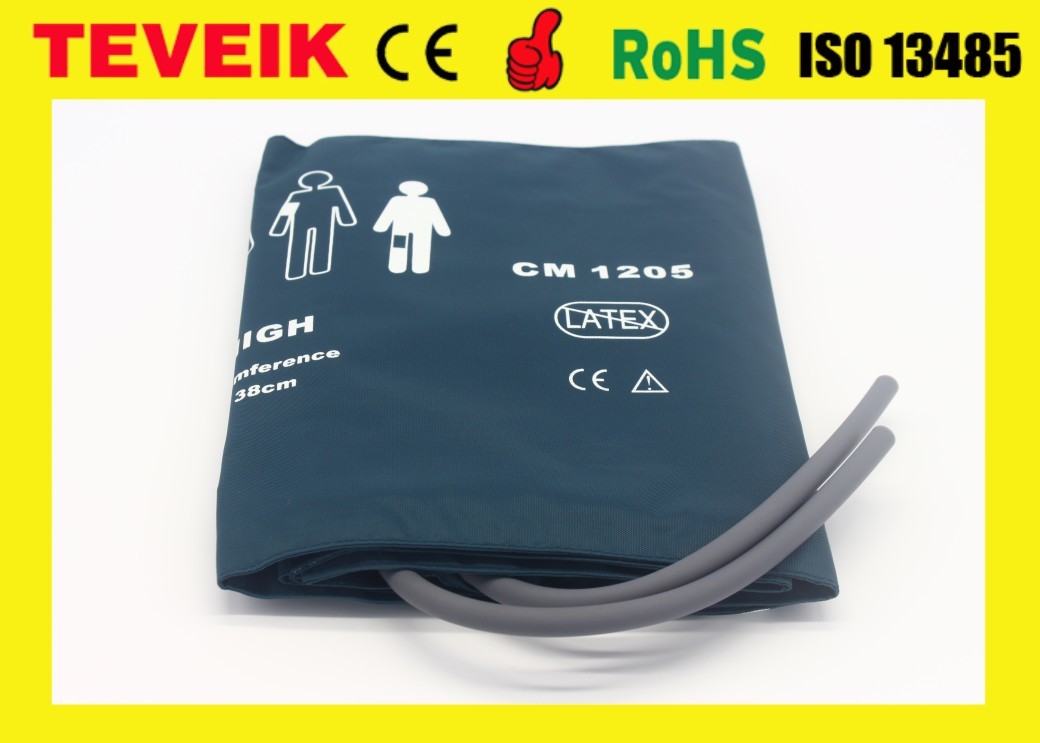 Adult Thigh NIBP Cuff Double Hose For Patient Monitor ROHS / IS013485