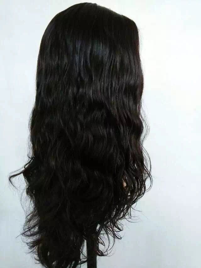 16 Inches Single Knots Lace Front Eueopan Virgin Hair Jewish Wigs Natural Hairline