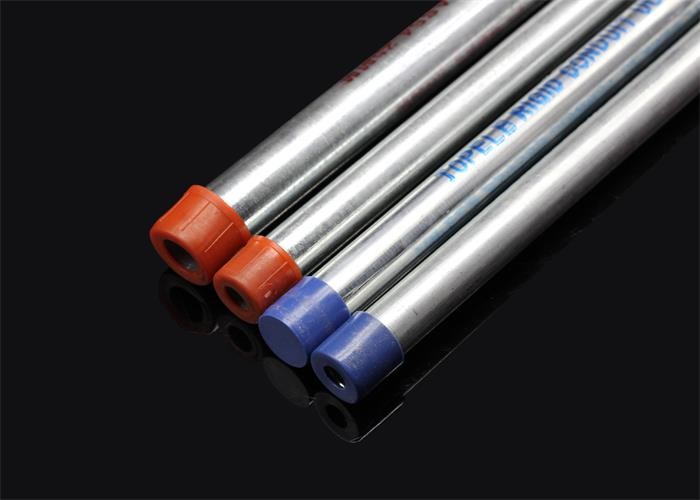 TOPELE GI Conduit Pipe with Electroplated Couplings BS4568 Galvanized Steel Conduit