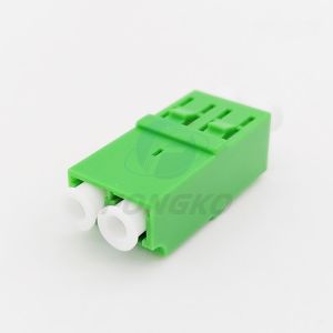  Flangeless LC / APC Duplex Fiber Optic Adapter With Plastic Buckle Manufactures