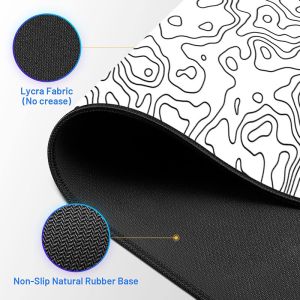 Office Table Mat Gaming Large Long Extend Topographic Big Full Keyboard Desk