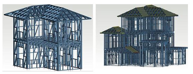 Custom Resort Cottage Prefab Country Homes Anti Seismic Windproof