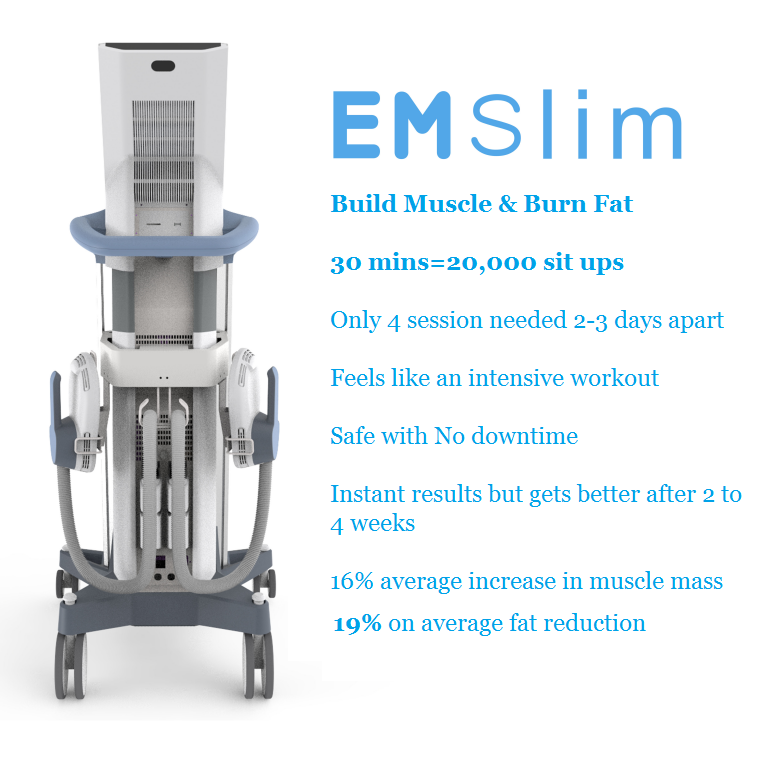 EMS EM Sculptingure Electromagnetic Slimming Body Machine Fat Burning Muscle Building 100hz Air Cooling System