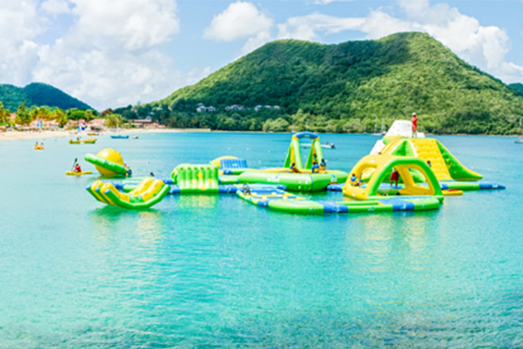Custom Forest Aqua Park Large Wibit Inflatable Water Obstacle Course For Lake