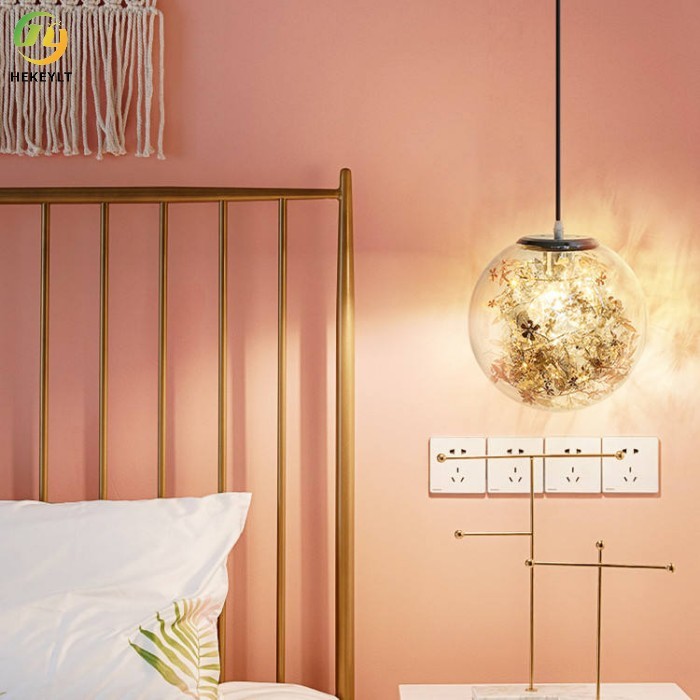30cm E27 Modern Clear Glass Pendant Light Customized Interior Fashion Artistic