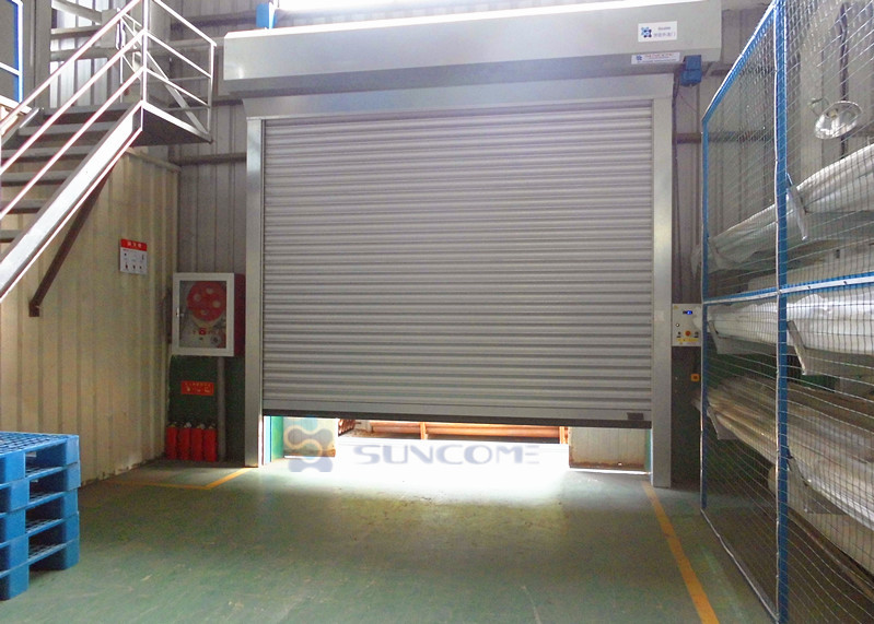 Industrial AC 380V Intelligence Inside Security Door Roll Up Metal Doors
