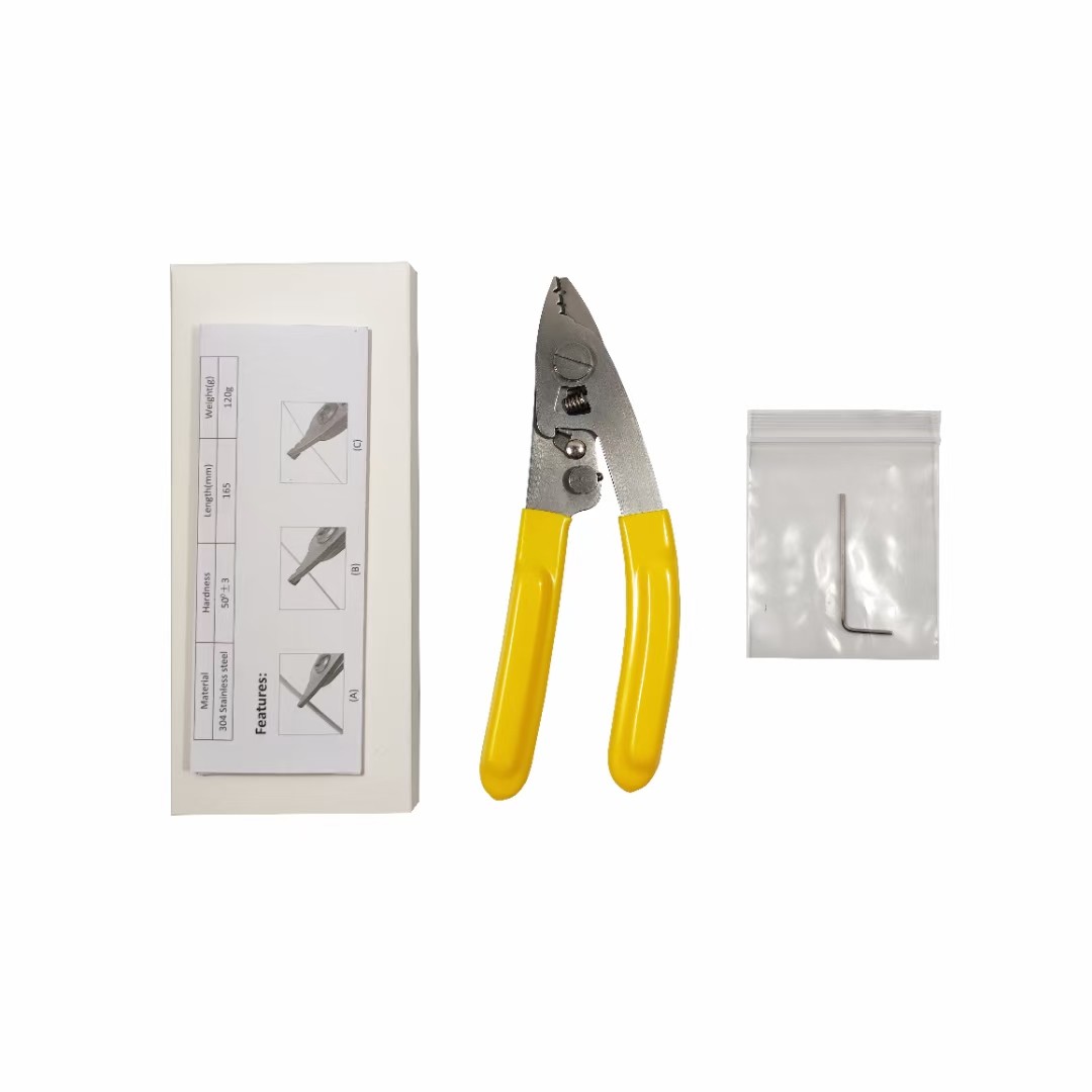 CFS-3 FTTH Tool fiber optic cable stripper Stainless Steel 3 Holes Miller Clamp