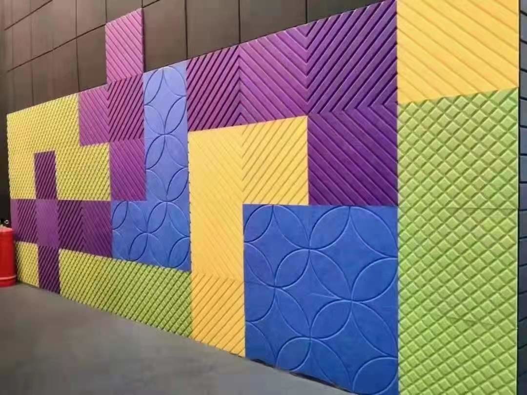3D 9mm Wall Hanging Sound Dampening Acoustic Wall Panels Plate