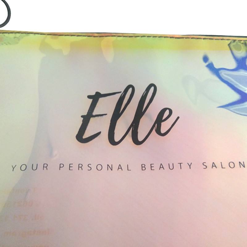 Eco Friendly Neon Colorful PVC Cosmetic Makeup Toiletry Skin Kits Pouch Waterproof Clear Vinyl Gift Bag