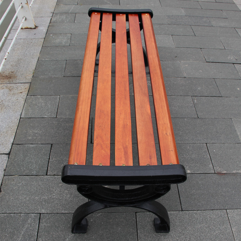 Bao Tuo outdoor thickening of cast iron park chairs lounge chairs red 1.25 meters BTC-031