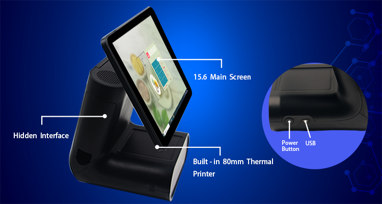 Desktop Checkout Machine for Store Shop and Canteen Android 11/Windows 10 2GB/4GB/8GB RAM