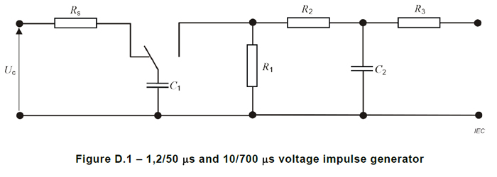 IEC 62368-1 Impulse Test Generator Circuit 2 Of Table D.1.