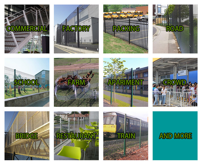 Australian Standard Garrison Steel Fence Galvanised Steel Fence Panels