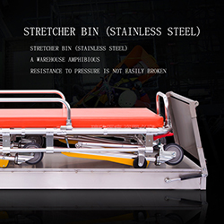 Class I Orange Fire Emergency Paramedic Rescue Multifunctional Folding Roll Stretcher