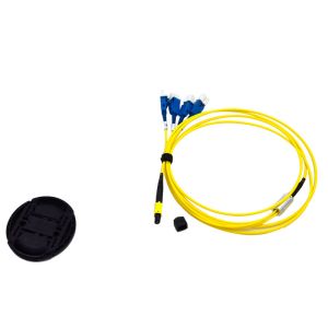 8 Fiber MTP Trunk Cable with Uniboot 4 x LC and Low Insertion Loss ≤ 0.3dB MPO