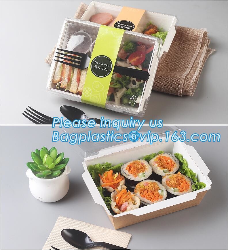Cheap Cardboard foldable kraft paper lunch box with window,Lunch noodle fast food kraft paper box by customized logo pri