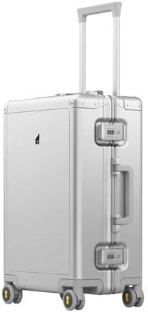 20" Aluminum Luggage Hardside Suitcase, Zipperless Luggage with TSA Lock and