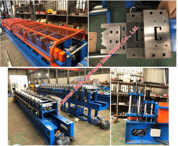 Galvanized Sheet Purlin Roll Forming Machine With Post Pressing