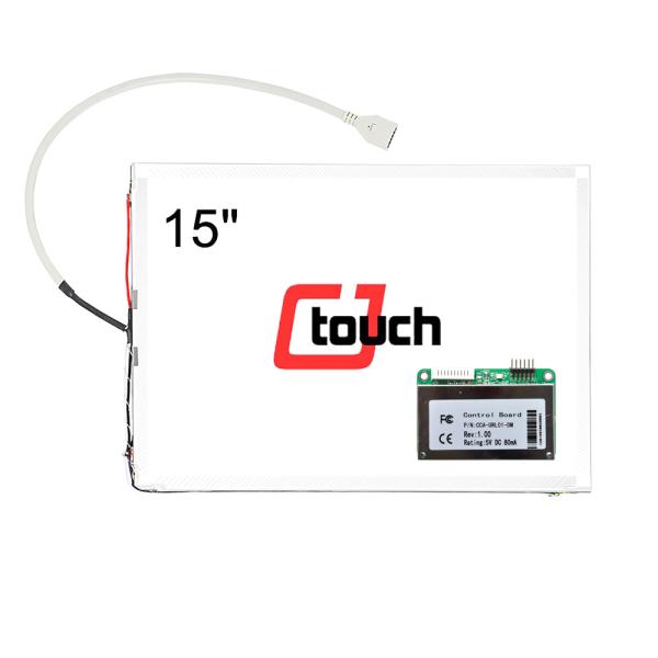 Quality 15" Surface Acoustic Wave Touch Screen , CE / FCC Saw Touch Panel for sale
